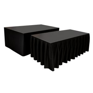 WENTEX Stage Skirt MCS 8.85 oz/yd² Black - 25' x 16" (W x H) - unpleated