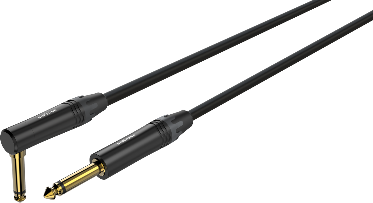 Roxtone MGJJ170L3-BK - Profesjonalny kabel instrumentalny (3m)