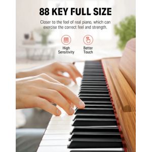 DONNER DDP-80 DIGITAL PIANO Nature Wood Color, Pianino cyfrowe EC6670