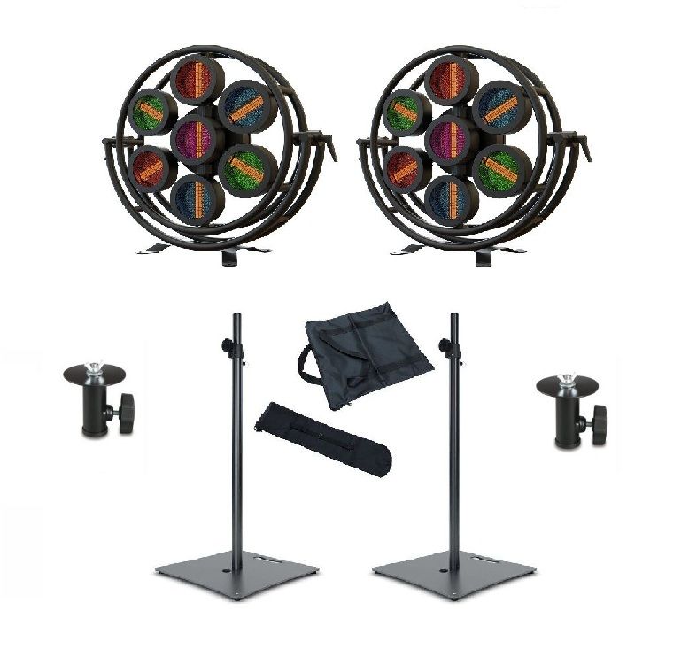 FOS Vintage 7 Ultra - reflektor w stylu retro + statywy + pokrowce