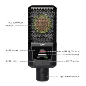 LEWITT RAY Mikrofon studyjny z autofokusem