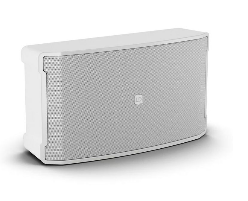 LD SYSTEMS DQOR SUB 8 A W - Aktywny subwoofer instalacyjny z wbudowanym wzmacniaczem satelitarnym, biały