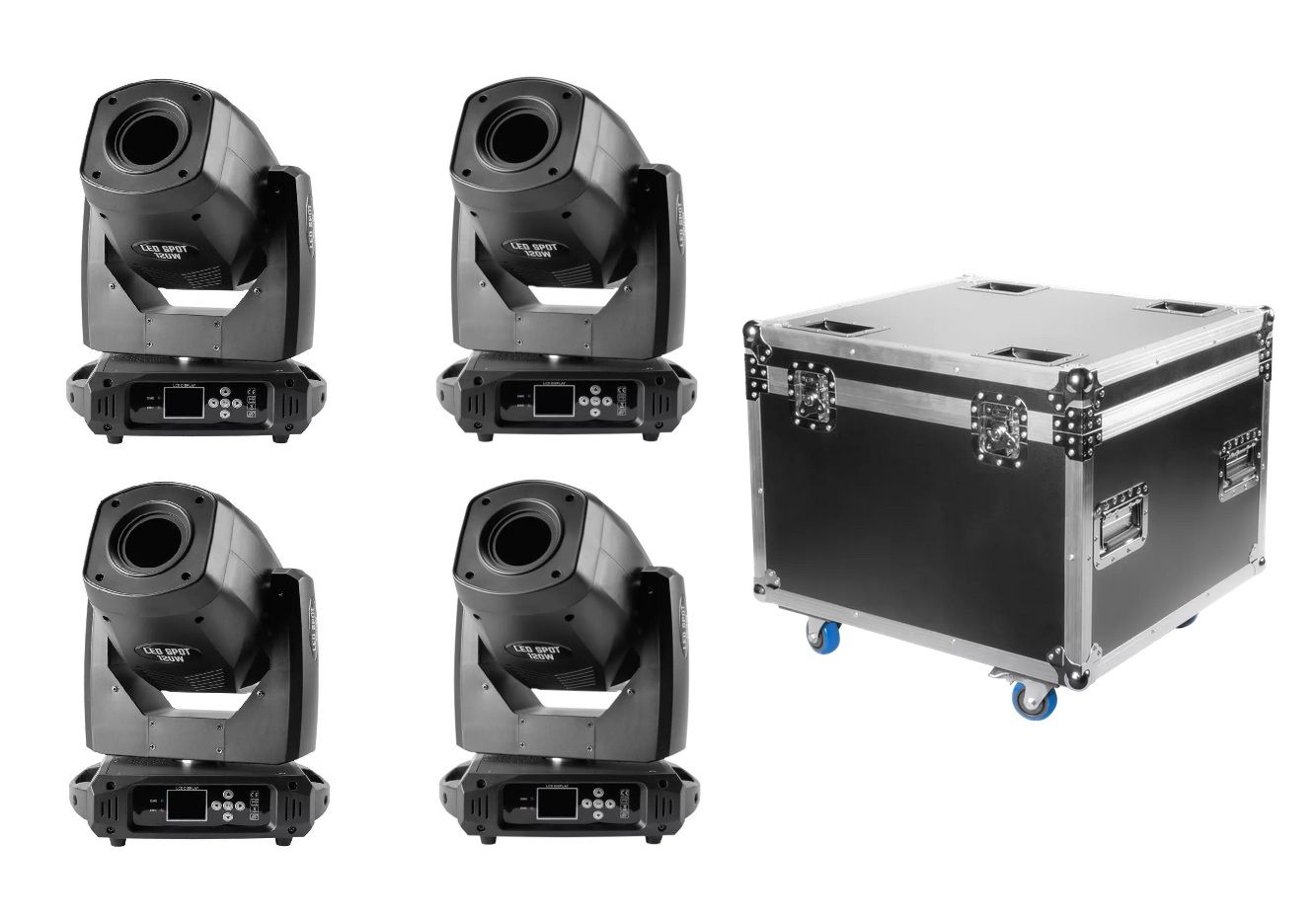 Flash 4x HYBRID LED 120 - głowa ruchoma zestaw + case GRATIS