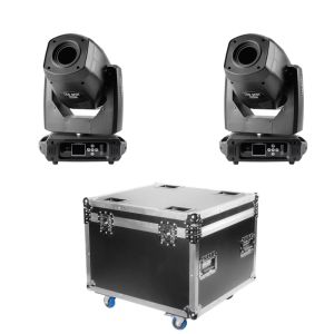 Flash 2x HYBRID LED 120 - głowa ruchoma (para) + case