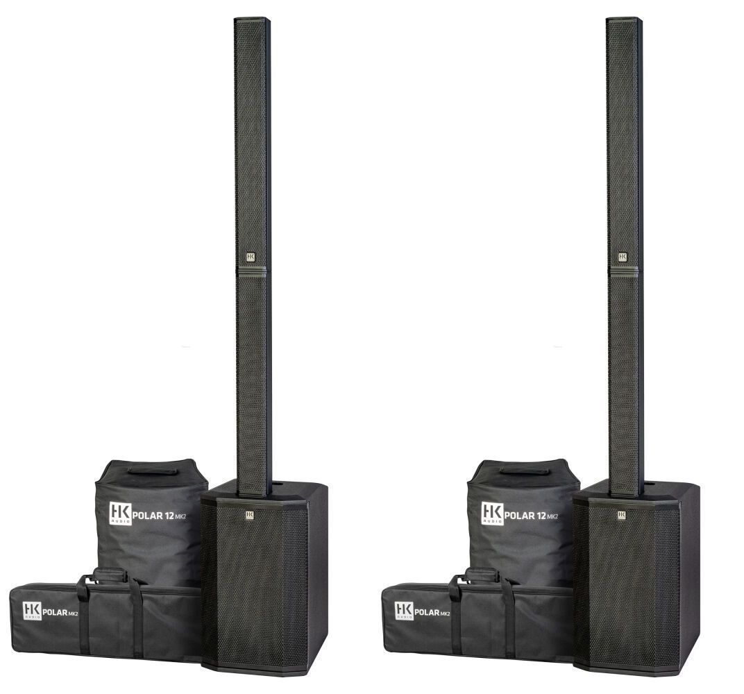 HK Audio 2x POLAR 12 MK2 - zestaw nagłośnieniowy z pokrowcami