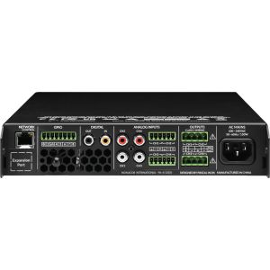 Monacor PA-4125DX -  Wielofunkcyjny, 4-strefowy wzmacniacz matrycowo-miksujący