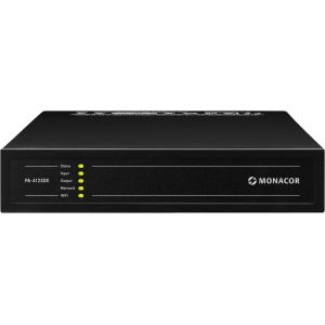 Monacor PA-4125DX -  Wielofunkcyjny, 4-strefowy wzmacniacz matrycowo-miksujący
