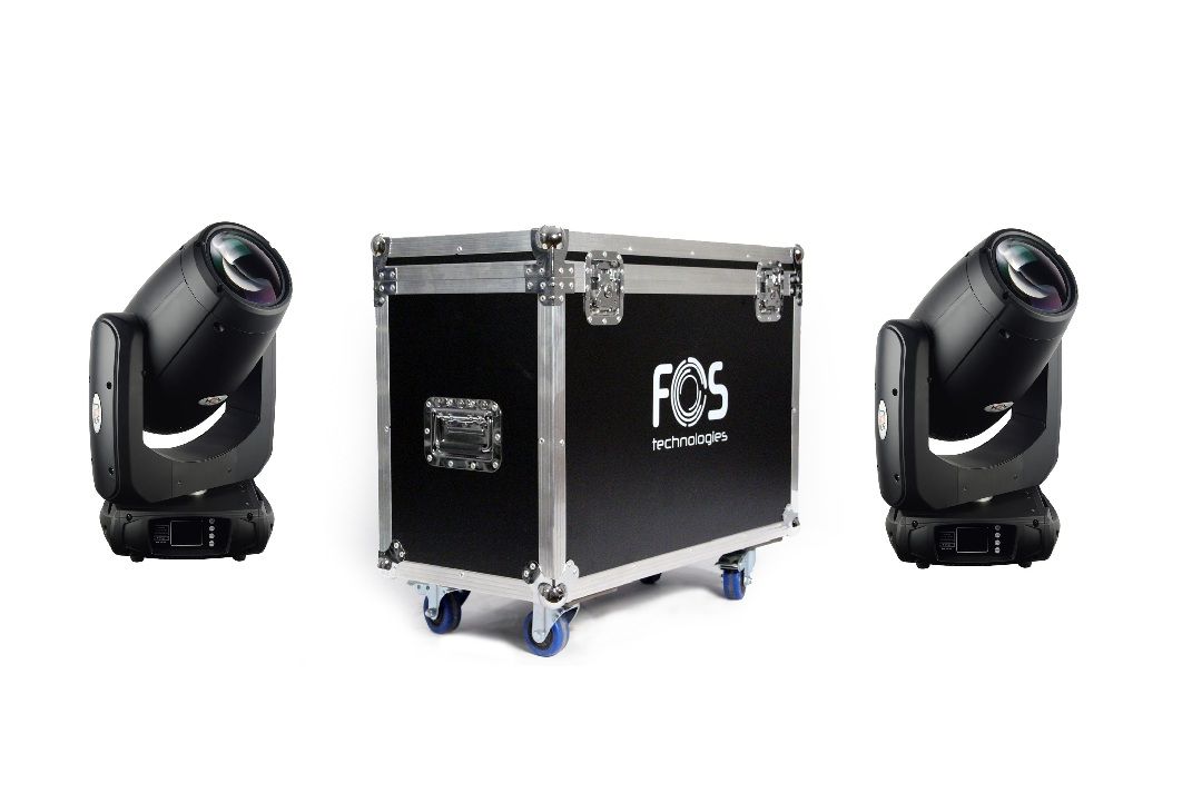 FOS 2x Triton - zestaw 2 głowic ruchomych + case