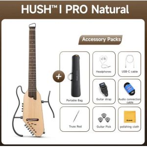 DONNER HUSH I PRO - gitara elektro-akustyczna czarna