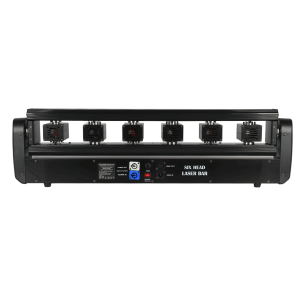  EVOLIGHTS LASER M-BAR listwa laserowa ruchoma profesjonalne oświetlenie estradowe 3W RGB DMX 2x uchwyt montażowy