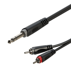 Roxtone SAYC110L3 - Kabel audio Jack 6.3mm stereo / 2 x RCA (3m)