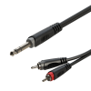 Roxtone SAYC110L3 - Kabel audio Jack 6.3mm stereo / 2 x RCA (3m)