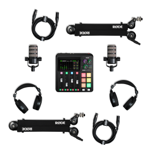 RODE Podcaster Bundle Black - zestaw do produkcji dla 2 osób
