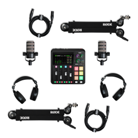 RODE Podcaster Bundle Black - zestaw do produkcji dla 2 osób