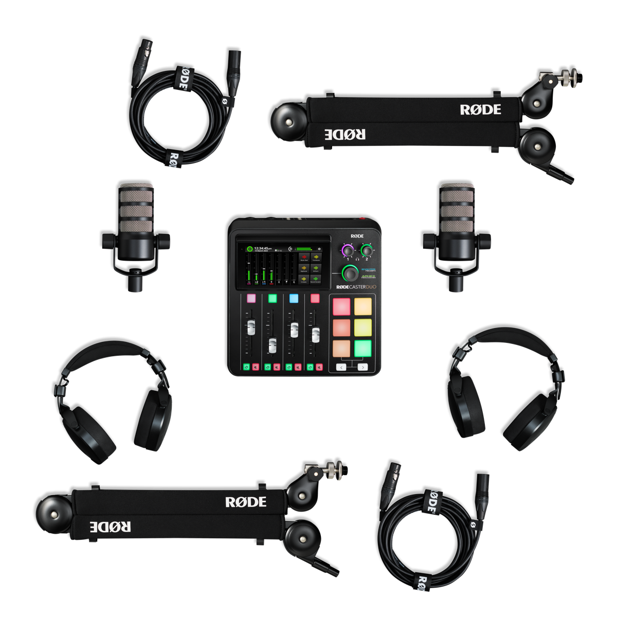 RODE Podcaster Bundle Black - zestaw do produkcji dla 2 osób