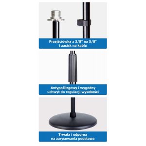 SSQ MS2 - statyw mikrofonowy prosty POEKSPOZYCYJNY