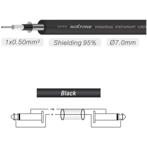 Roxtone MGJJ110L5-BK - profesjonalny kabel instrumentalny
