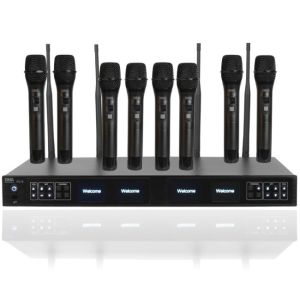 DNA RV-8 zestaw bezprzewodowy 8x bateryjny mikrofo