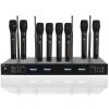 DNA RV-8 zestaw bezprzewodowy 8x bateryjny mikrofo