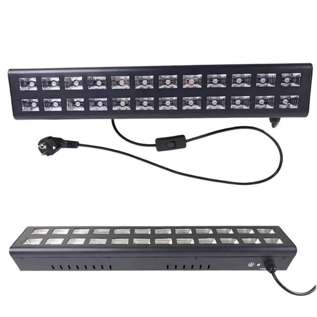 LIGHT4ME UV BAR 2X12 efekt oświetleniowy listwa sceniczna 24x3W LED 2x uchwyt montażowy