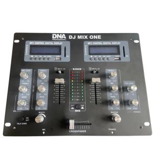  DNA DJ MIX ONE analogowy mikser dźwięku stereo Bluetooth USB SD crossfader 2 kanały 2x odtwarzacz MP3 