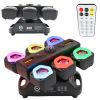  LIGHT4ME CLUBMIX ruchomy multiefekt oświetleniowy 6w1 LED DMX beam magic ball złoty stroboskop czerwony zielony laser ring 7x15