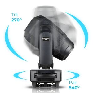 LIGHT4ME VENOM HYBRID 470W głowica ruchoma hybryda beam spot wash oświetlenie sceniczne DMX LED 2x hak montażowy