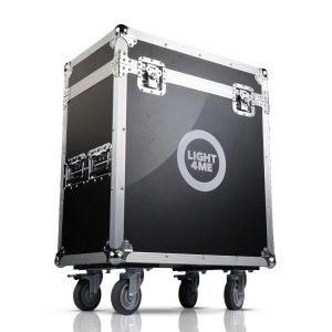  LIGHT4ME VENOM HYBRID 280W CASE 2IN1 skrzynia transportowa na 2 głowice ruchome akcesoria 4 kółka mechanizm blokady