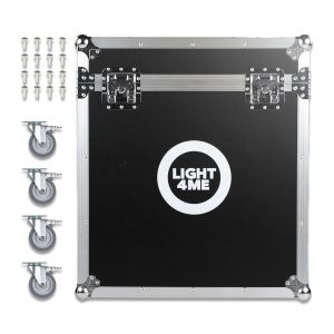 LIGHT4ME VENOM HYBRID 280W CASE 2IN1 skrzynia transportowa na 2 głowice ruchome akcesoria 4 kółka mechanizm blokady