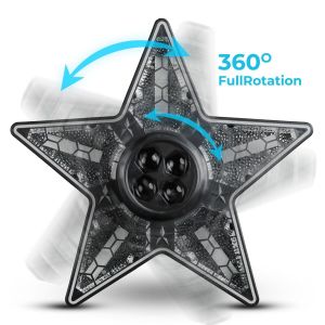  LIGHT4ME STARLIGHT multiefekt oświetleniowy sceniczny 3w1 LED DMX Bee Eye Retro Halo 9x10W RGBW + 93x0,2W RGB uchwyt montażowy 