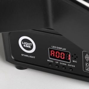  LIGHT4ME STARLIGHT multiefekt oświetleniowy sceniczny 3w1 LED DMX Bee Eye Retro Halo 9x10W RGBW + 93x0,2W RGB uchwyt montażowy 