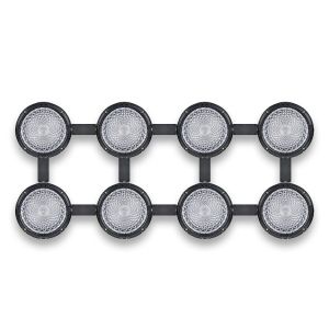  EVOLIGHTS CANDY PAR IP65 reflektor sceniczny oświetlenie zewnętrzne LED DMX 120W RGBW+30x0,2W RGB uchwyt montażowy
