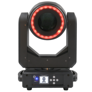  LIGHT4ME LED BSW 280W głowica ruchoma hybryda beam spot wash oświetlenie sceniczne DMX efekt ring 22x0,2W RGB 2x uchwyt montażo