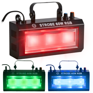 LIGHT4ME STROBE 60W RGB efekt oświetleniowy stroboskop sceniczny 3x20W COB LED uchwyt montażowy