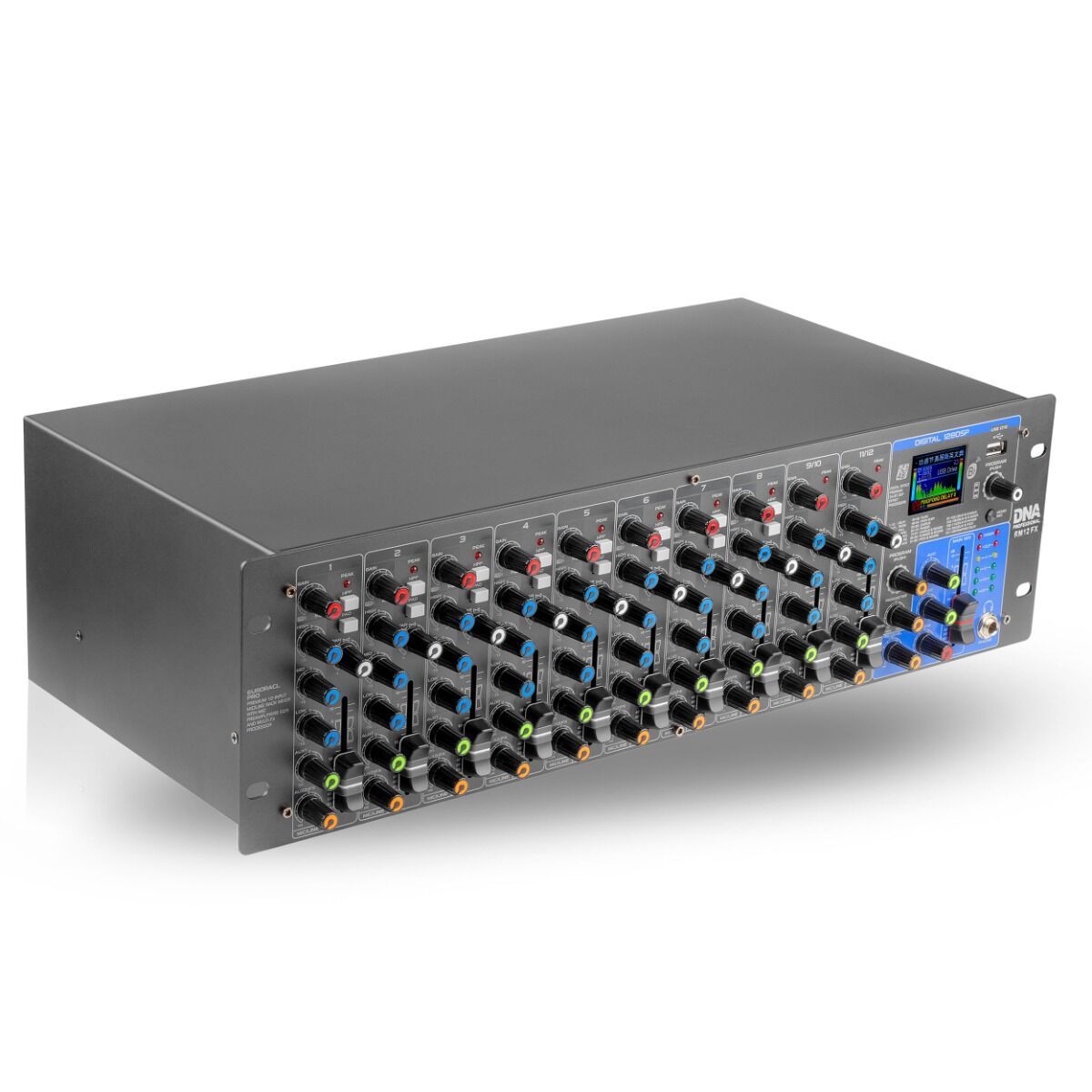 DNA RM12 FX analogowy mikser dźwięku Bluetooth DSP EQ MP3 Phantom +48V HPF 12 kanałów