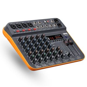 DNA MXU8 analogowy mikser dźwięku Bluetooth DSP EQ MP3 Phantom +48V USB-C 8 kanałów