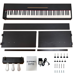 SUPRIMO SDP88 BK pianino cyfrowe stacjonarne czarne ważone klawisze