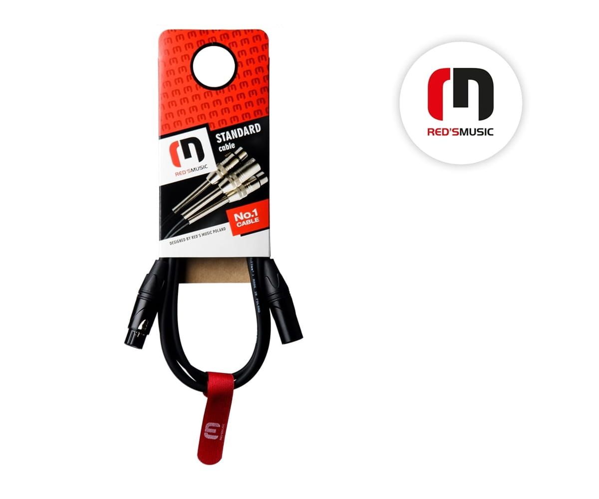 Reds Music MC1130 BX - kabel mikrofonowy XLR (3m)