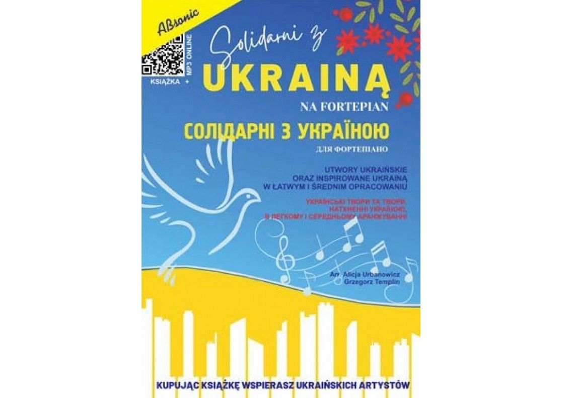Absonic Solidarni z Ukraina - książka nauka nuty na fortepian