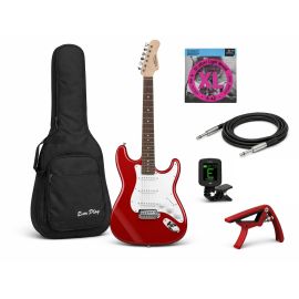 JET JS-380 RD G SSS - gitara elektryczna + AKCESORIA