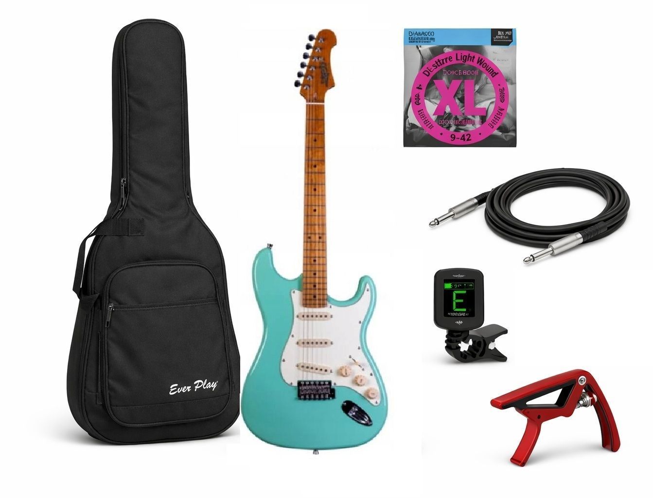 JET Guitars JET JS-300 SFG SSS - Gitara Elektryczna + akcesoria