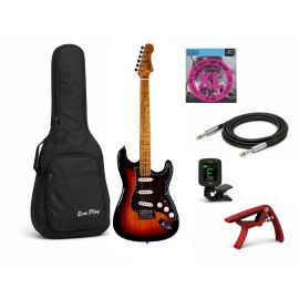 JET JS-300 SB SSS - Gitara Elektryczna (Sunbrust) + akcesoria