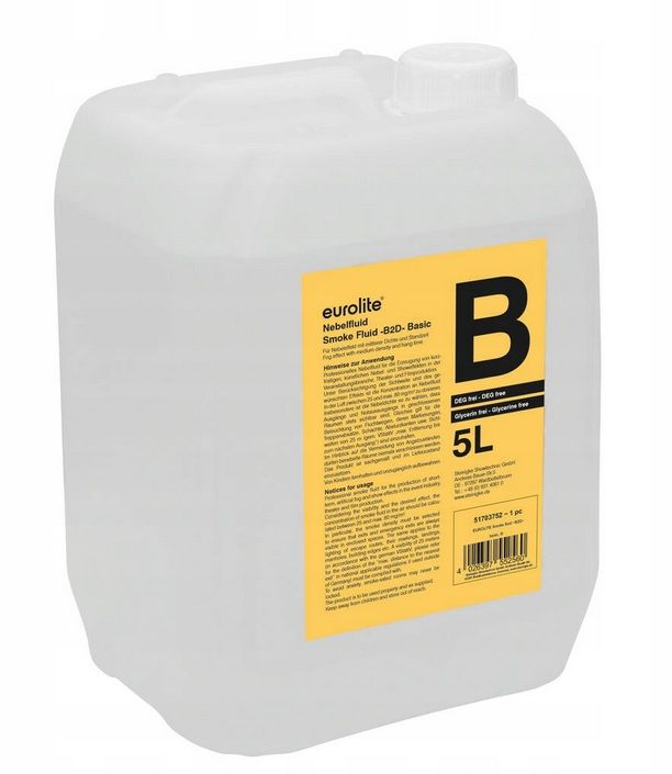 Eurolite Smoke Fluid B2D - Płyn do wytwornic dymu (5l)
