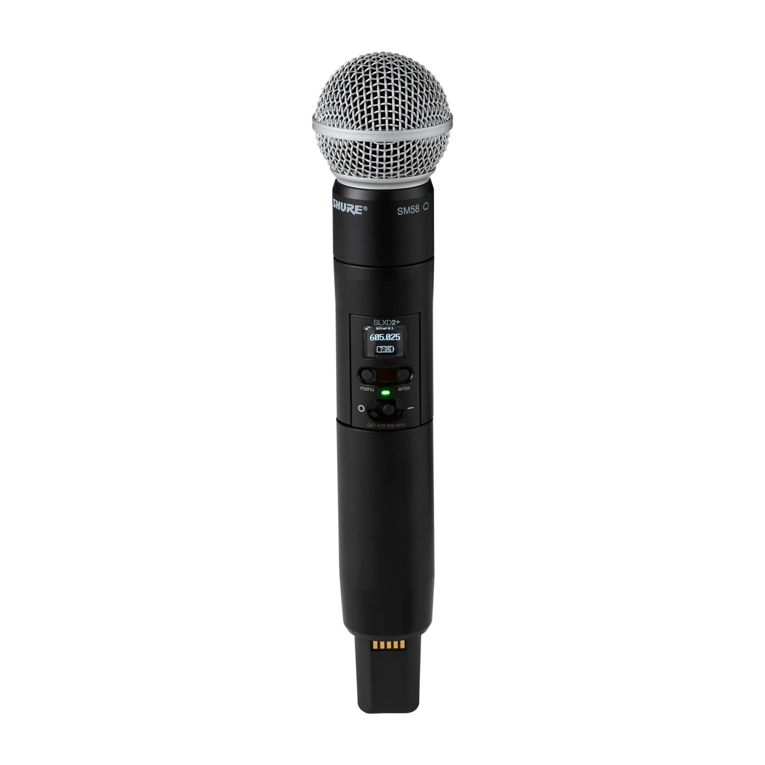Shure SLXD2+/58-G65 - Nadajnik "do ręki" z kapsułą SM58 (470-606 MHz)