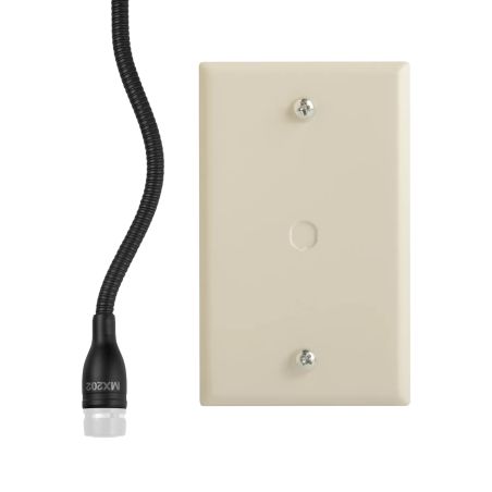 Shure MX202BP/N - Miniaturowy mikrofon pojemnościowy, czarny, 10m kabel, przedwzmacniacz na płytce, bez...