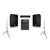 Behringer 2x VS1220 + X802S + NX1000 - kompletny zestaw nagłośnieniowy dla szkoły z akcesoriami