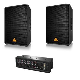 Behringer 2x VS1220 + PMP550M - zestaw nagłośnieniowy dla szkoły / przedszkola