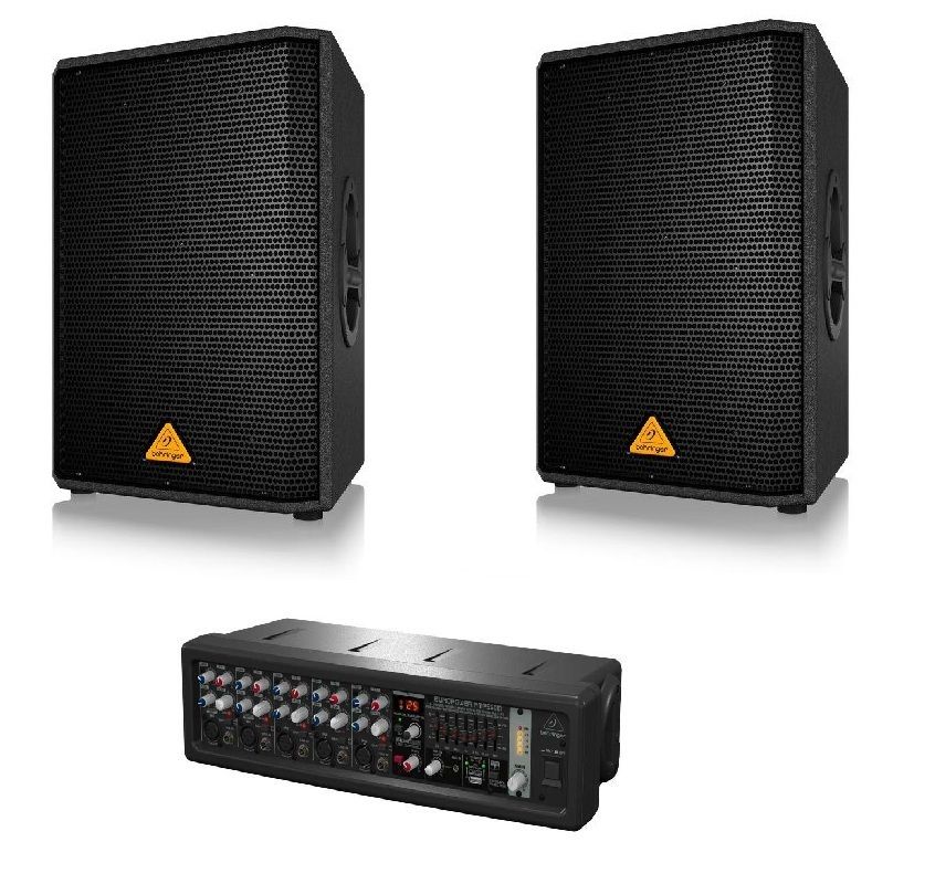 Behringer 2x VS1220 + PMP550M - zestaw nagłośnieniowy dla szkoły / przedszkola