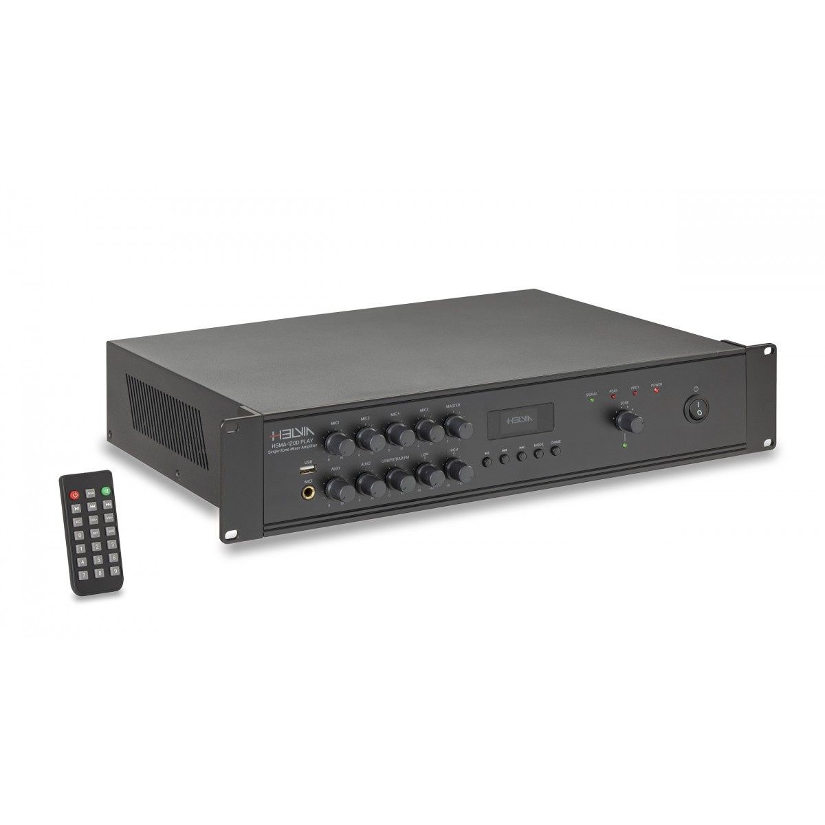 Helvia HSMA-120D PLAY 2U Wzmacniacz miksujący jednostrefowy 120W