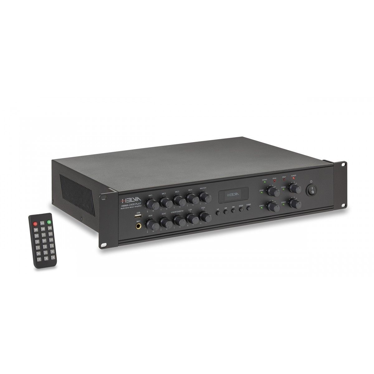 Helvia HMMA-240D PLAY 2U - wzmacniacz miksujący 4-strefowy 240W